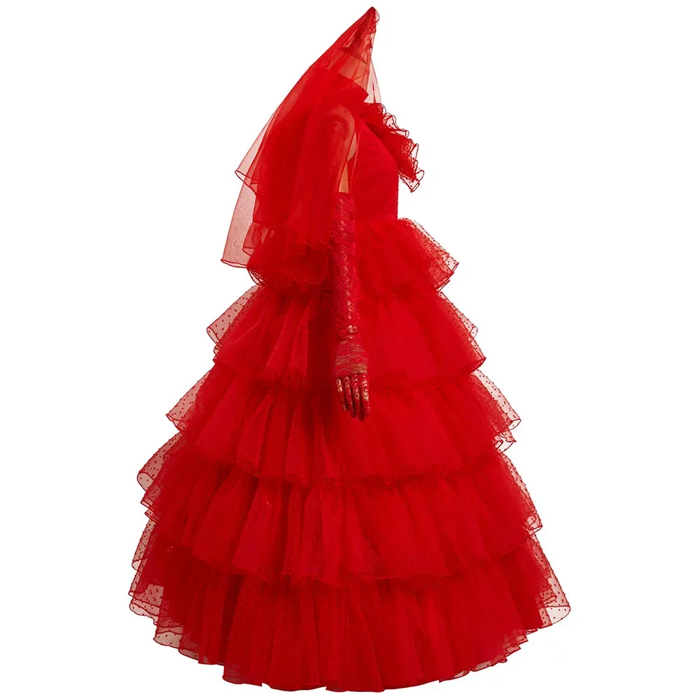 Cosplay Ghost Bride Red Dress Halloween Carnival Costume