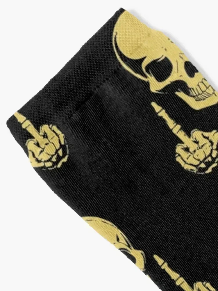 Skeleton Flippin' The Bird Socks floral football anti slip football Men Socks Luxury Brand Women's