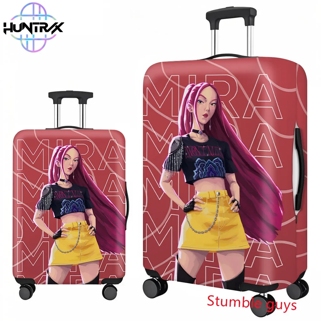غطاء الأمتعة Anime Kpop Demon Hunters، واقي ناعم يناسب حقائب السفر مقاس 18-32 بوصة