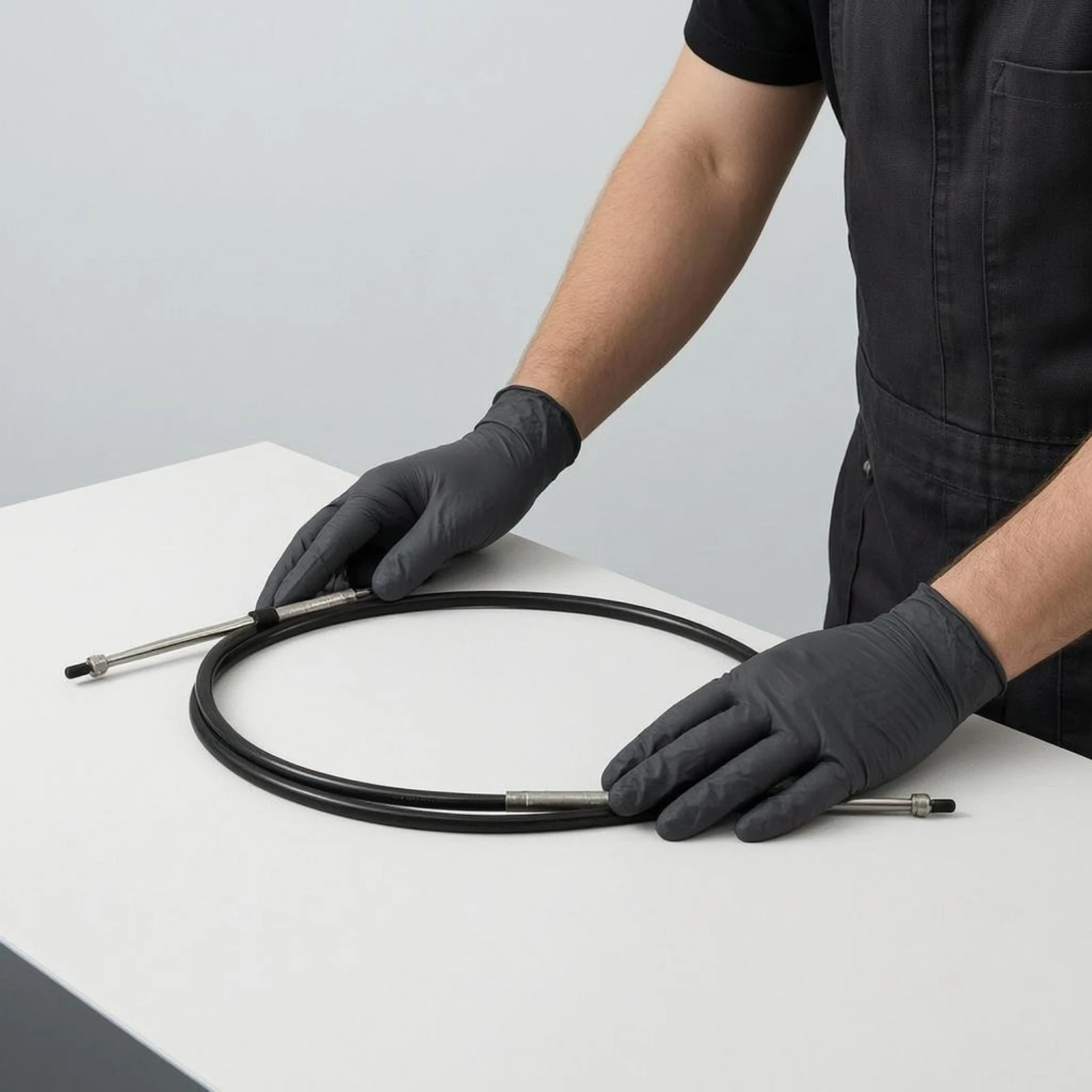 flexible-steering-cable-black-sheathing-stainless-steel-steering-cable