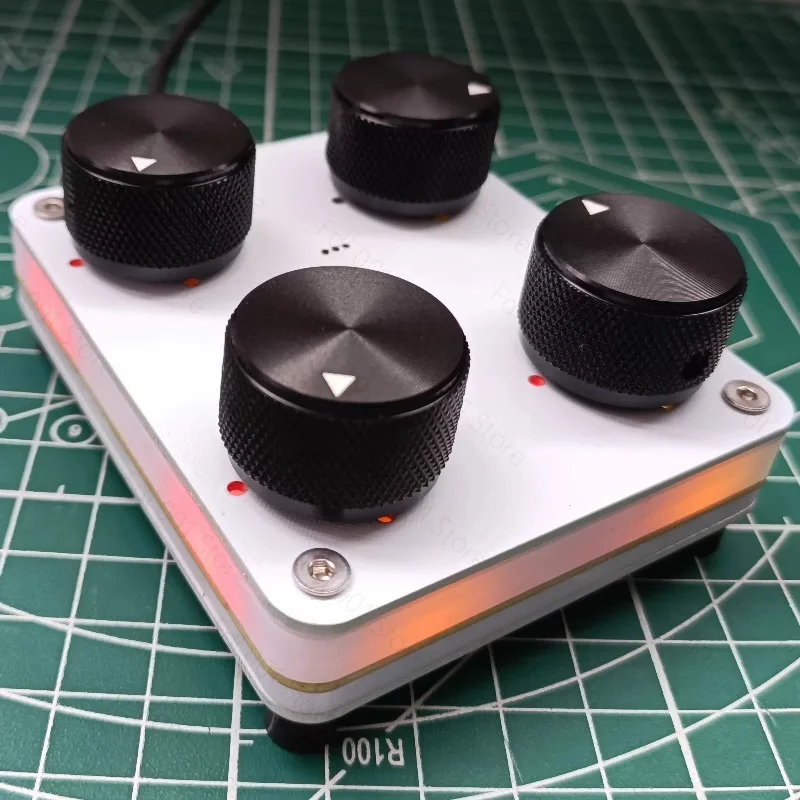4 for Knob Knobs Custom CC Information Volume USB-C Interface MIDI Controller for Music Host Software