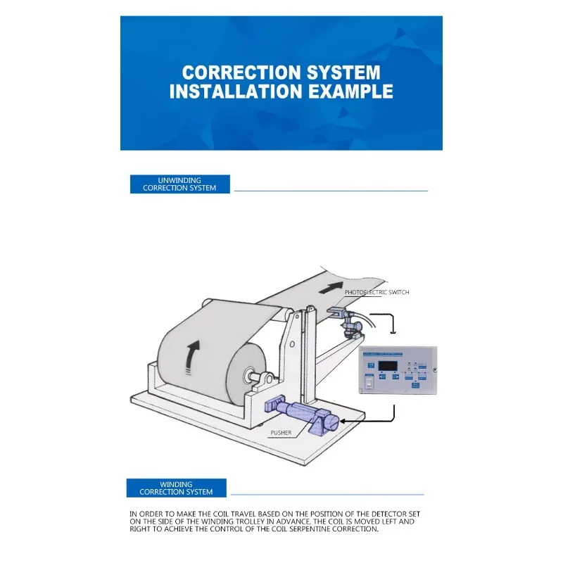 90-110 Magnetic Powder Brake & Clutch, Automatic Photoelectric Correction System for Synchronous Tension Control