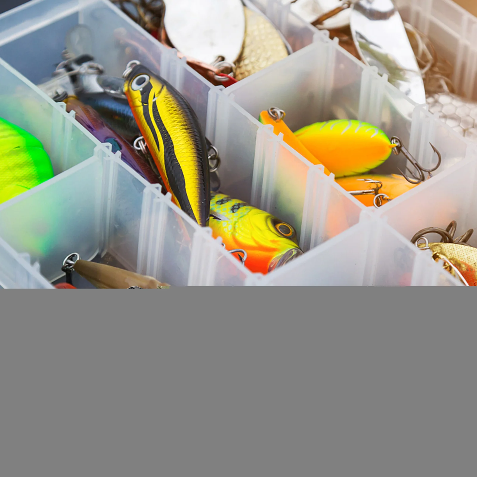 

Luya Waterproof Accessories Box High Strength ABS Transparent PC Inner Fishing Gear Tackle Storage Bait Organizer Hook Box