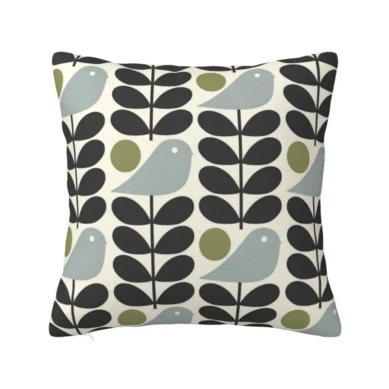 Multi Stem Bird Cushion Covers Soft Orla Kiely Scandinavian Pillow Case for Sofa Square Pillowcase Living Room Decoration