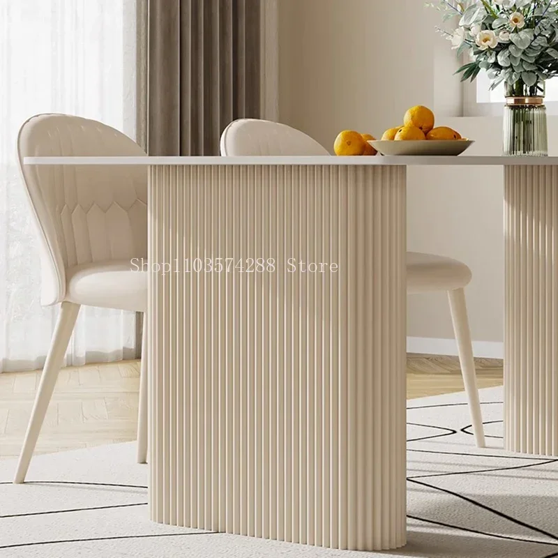 Full Dining Chairs Table Set White Italian Luxurious Modern Dinning Tables Chairs Eclectic