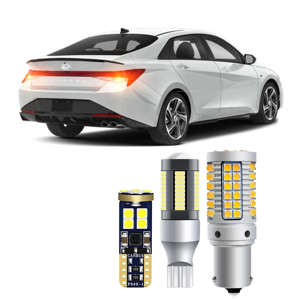 For Hyundai Elantra N 2021 2022 2023 2024 2025 LED Bulbs Rear Turn Signal Backup Reversing License Plate Light Bulbs Canbus