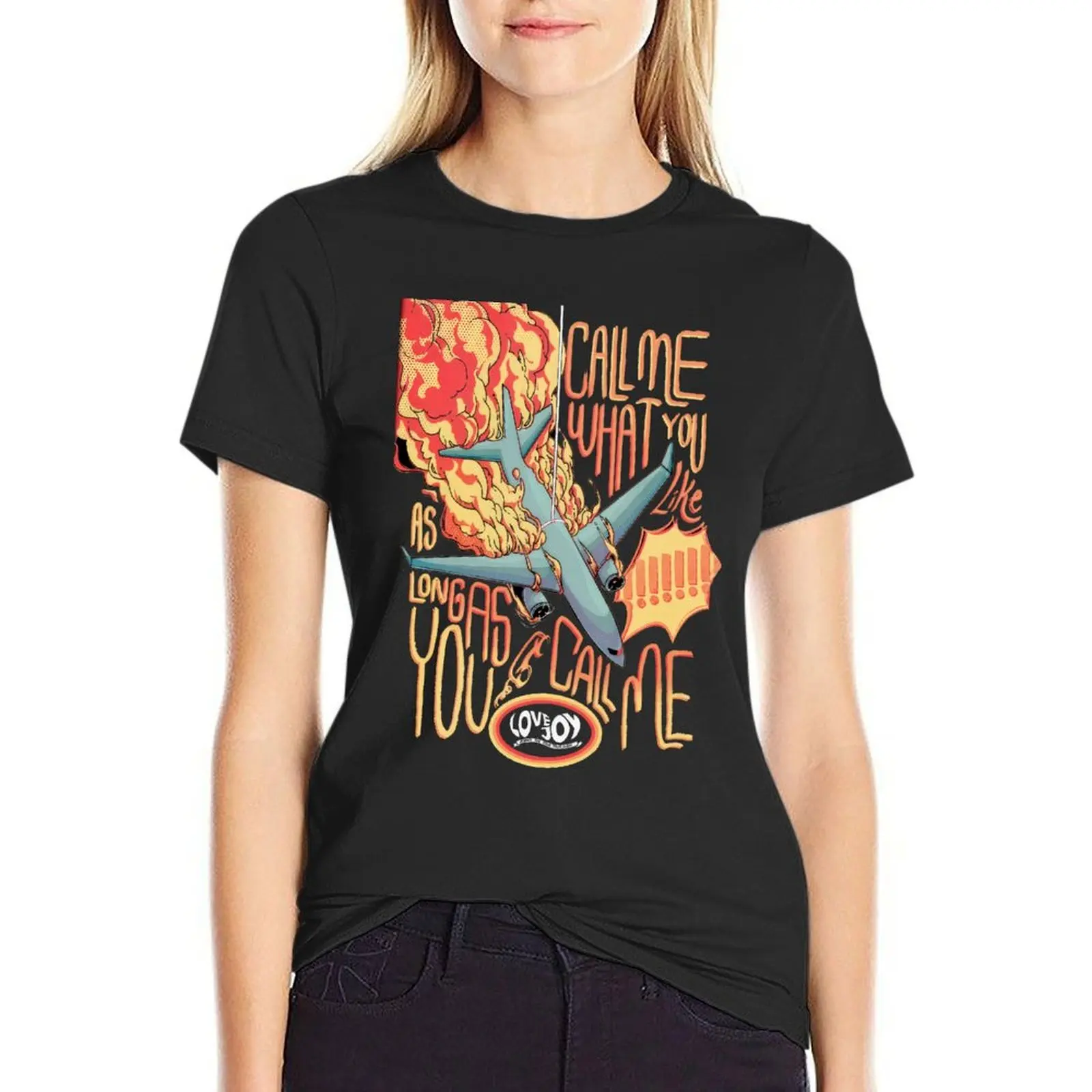 

Lovejoy Tour Call Me T-Shirt summer top sweat clothes for Women