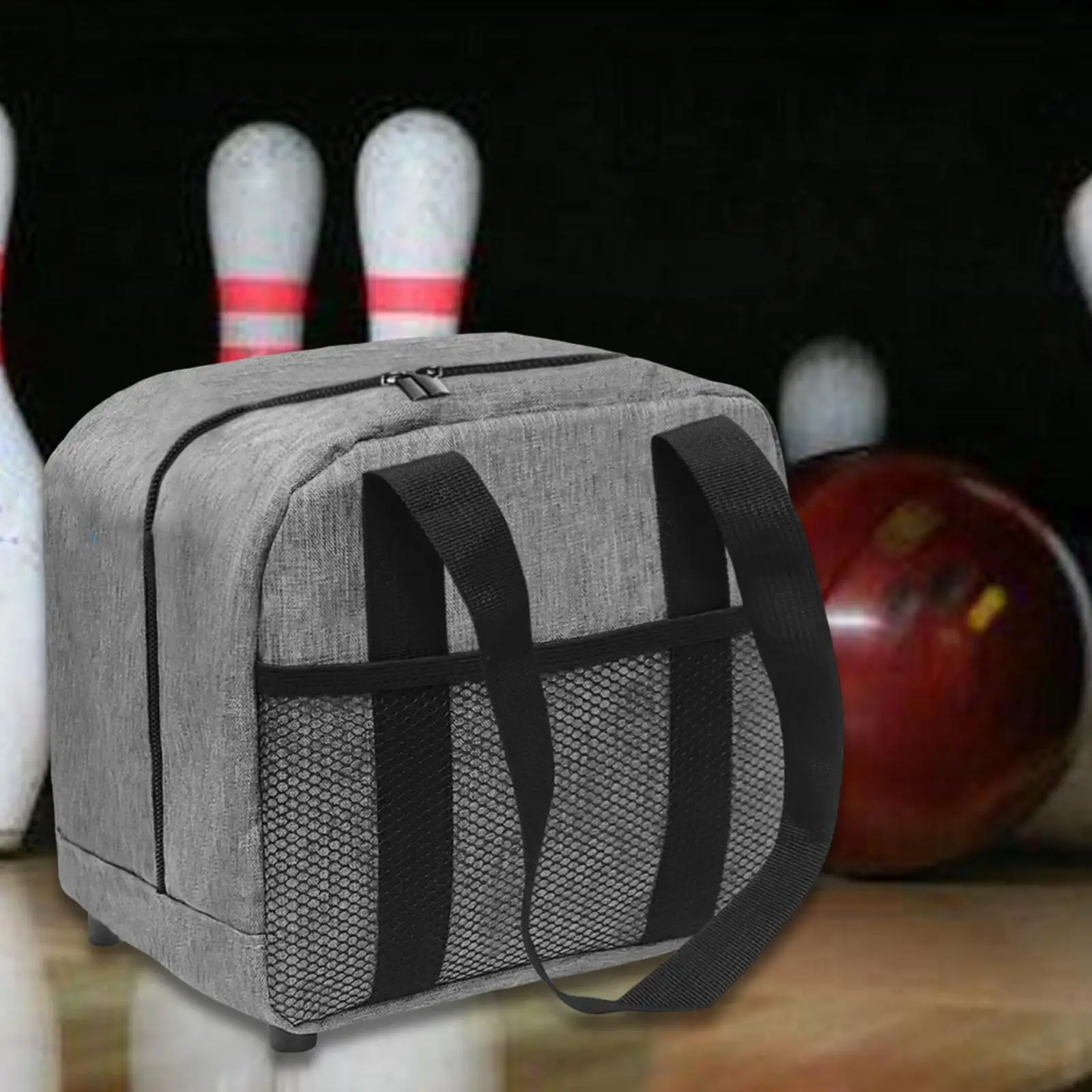 Bowling Bag for Women Men, Bowling Carry Bag Padded Bowling Holder, Single Bowling Tote Storage Handbag