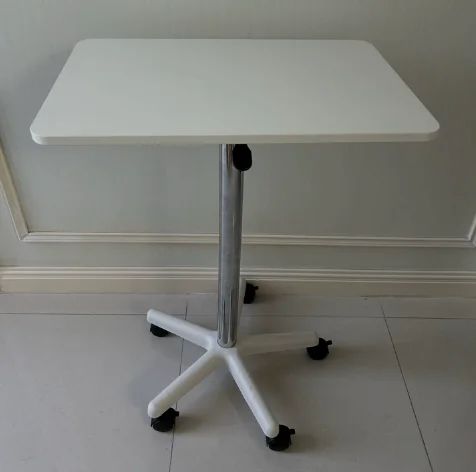 

Mobile Height Adjustable Desk, Modern Simple Computer Table for Bedroom & Home Office, Small Laptop Desk