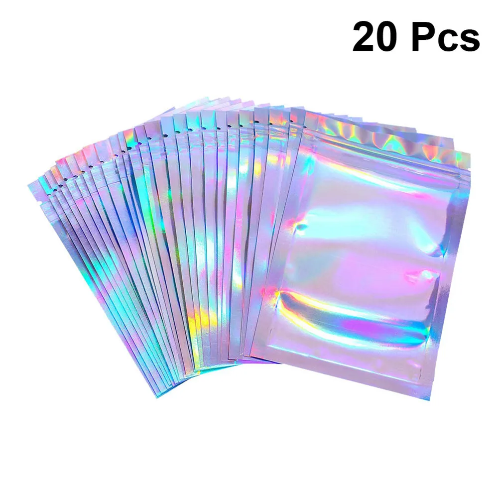 20Pcs 7.5x10cm Aluminizing Bags Single Sided Transparent Heavy Duty Durable for Earphones USB Cables Organizing Tools view 2