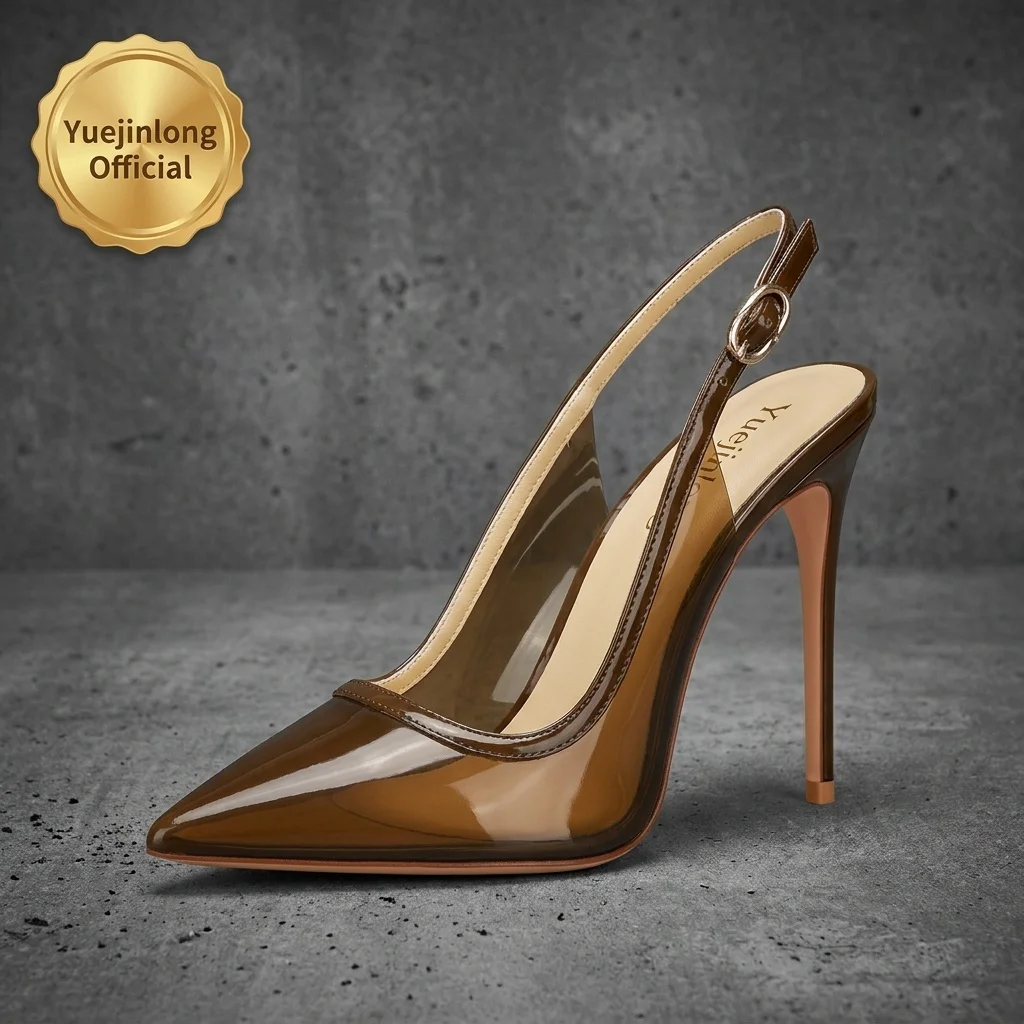 Yuejinlong Sexy Pointed Toe Mules Sandals Backless Stiletto High Heels Versatile Office Lady Party Wedding Dress Shoes Year 2026