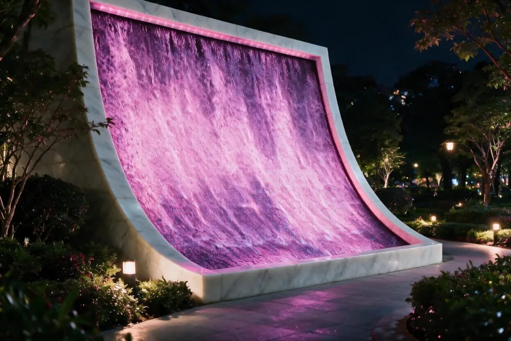 DMX512 Lamp Colorful Tide Waterfall Fountain