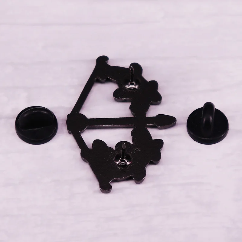 بروش أنيمي عبر الحدود، إكسسوارات الملابس الكرتونية للفيلم والتلفزيون، دبوس طوق ملون على شكل كلب قطة إبداعي #2