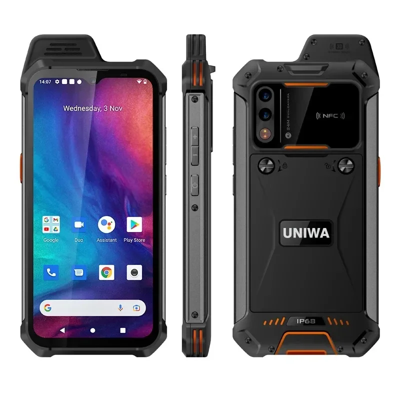 UNIWA W888 MT6765 Helio P35 Octa Core 4GB+64GB ATEX Explosion IP68 Smartfon Android 11 6.3” Ekran HD 5000mAh NFC Telefon komórkowy — zdjęcie produktu 9