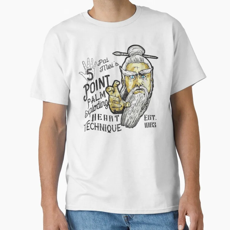 

Pai Mei's Technique Lts Worn Graphic printed Tee Vintage Japan Samurai Kill Bill Movie Gift T Shirt for man large size tops