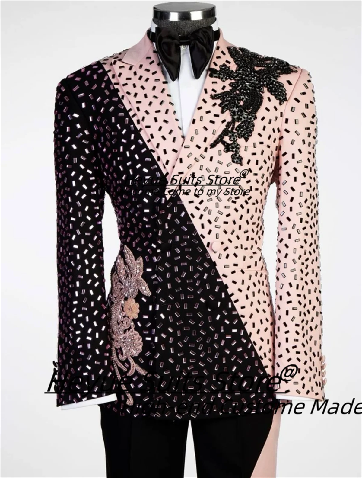 Luxuly Sparkle Crystal Men Suits