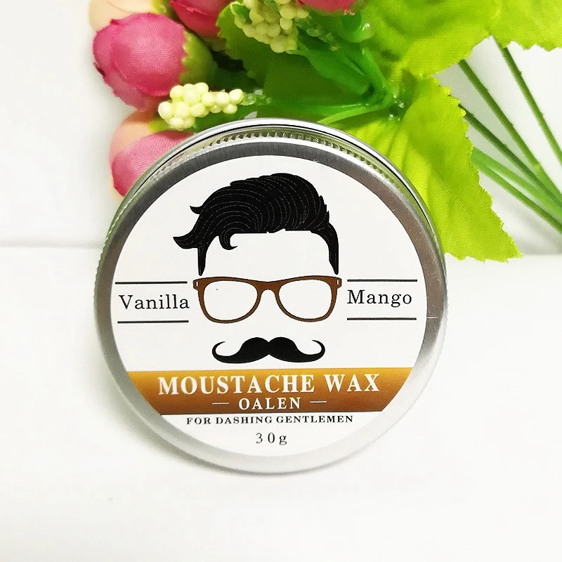 Lanthome Male Beard Wax Attractive Mustache Moustache Nourishing Beard Care Improve Messy Sparseness Reducing Curls Hair Growth