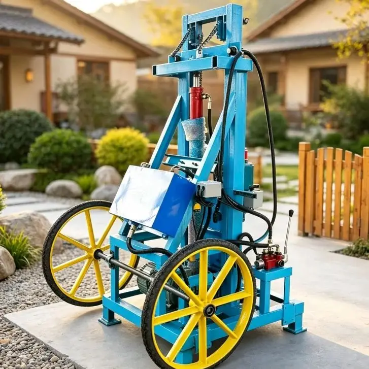 Customized Wheeled Water Well Drilling Rig, Small Well Drilling Rig, Cross Border Export Drilling Equipment