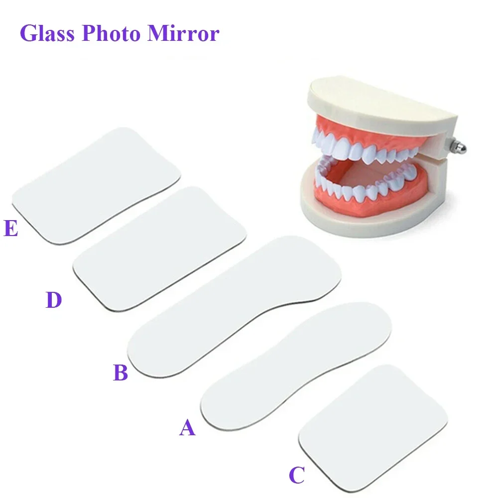5Pcs Intraoral Photo Reflector Dental Orthodontic Mirror Photography Double-Sided Mirrors Glass Material Dentistry Tools