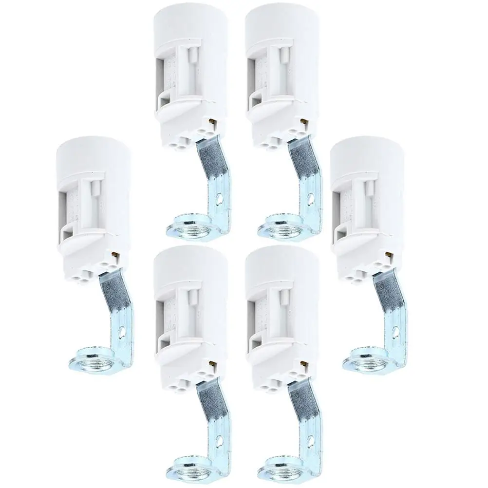

6 Pcs Holder Bulb Lamp Cord with Switch Copper Plug Candelabra Socket Adapter