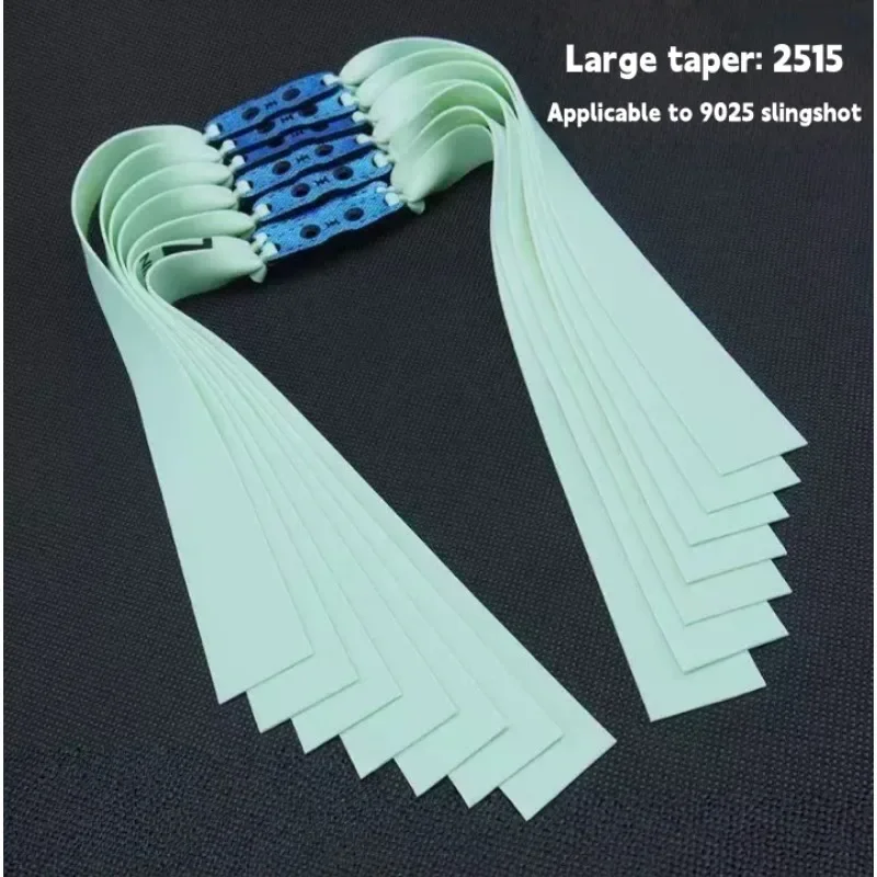 2515 Tapered Conical Slingshot Flat Latex Bands 1.2mm Thick High Elastic Wear-Resistant Replacement Strips for Outdoor Slingshot