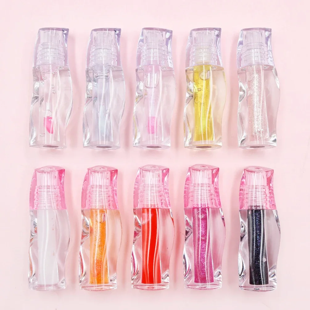 Plant-Based Lip Plumping Oil Private Label 51colors Long-lasting Moisturizing Easy To Apply Cruelty Free Makeup Pink Package