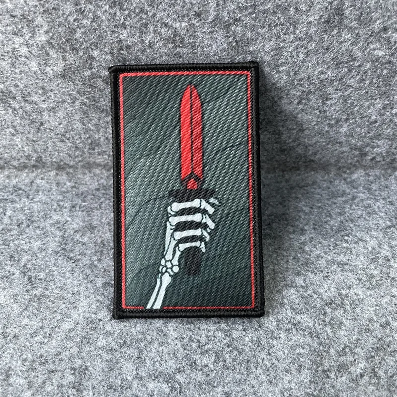 Battle Preparation Tactical Patch Sword Morale Badge Backpack Decoration Sticker Printing Hook and Loop Military Patches