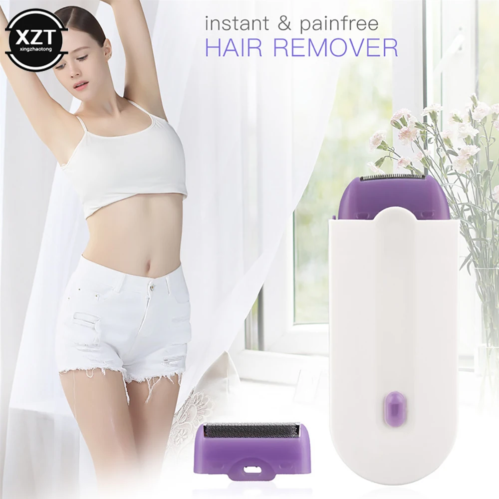 مجموعة إزالة الشعر المهنية غير مؤلم آلة إزالة الشعر بالليزر تعمل باللمس USB قابلة للشحن المرأة الجسم الوجه الساق بيكيني اليد ماكينة حلاقة مزيل الشعر