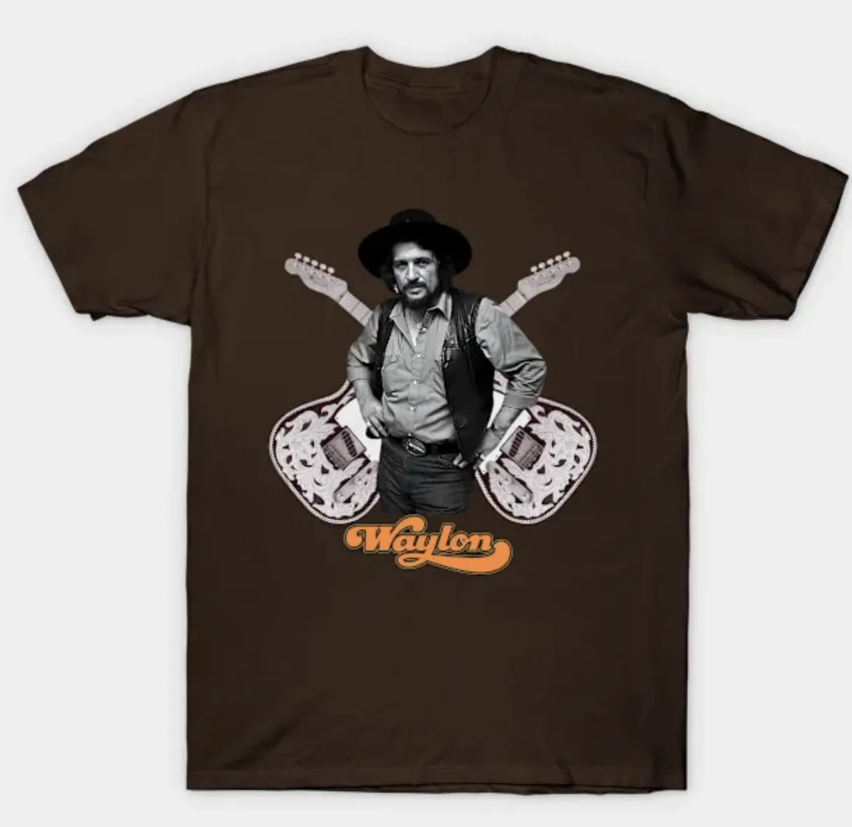 

Waylon Jennings - American Outlaw T-Shirt, Unisex All Size