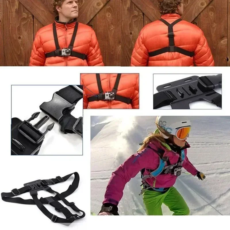 Mobile Phone Chest Strap Holder 5 in 1 Outdoor First Angle Recording Life Outdoor Live Broadcast Fixed Accessories For All Phone image 5