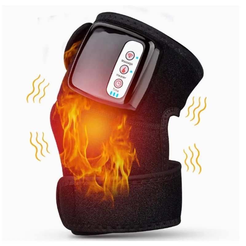 

NEW Soft Electric Knee Massager Far Infrared Joint Physiotherapy Elbow Knee Pad Vibration Massage Pain Relief Health Care
