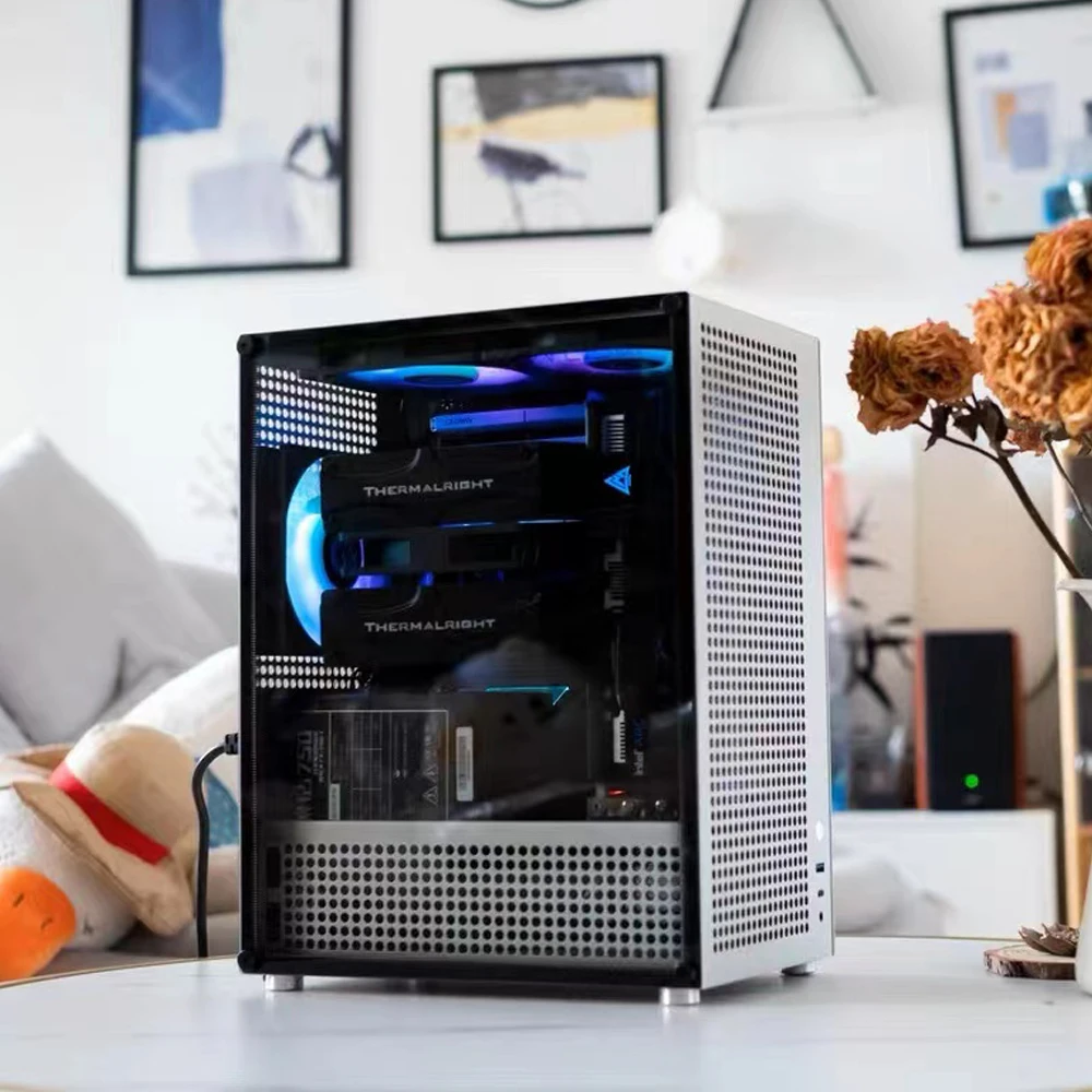 kase.c① NEW Arrival)ZZAW C1S MATX ITX Aluminum Alloy Computer Case,240