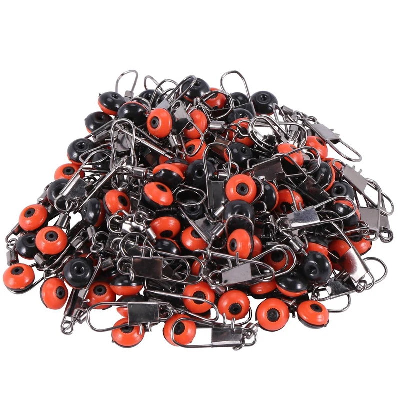 

New 100X Fast Bead Swivel Swivel Safety Carabiner Float Adapter New