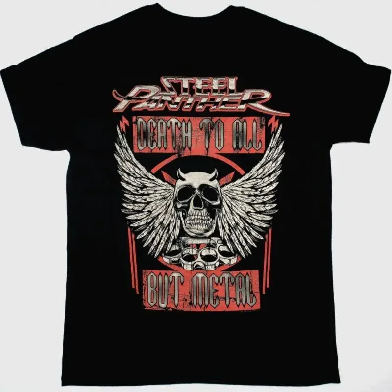 STEEL PANTHER DEATH TO ALL BUT METAL Cotton Black Size T Shirt BL476