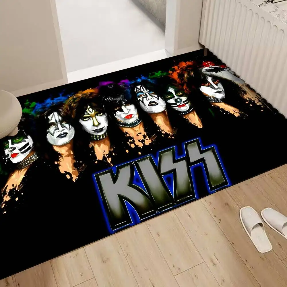 Klassische K-Kiss Band Badezimmermatte Kinderzimmer Schlafzimmer Dekoration Balkon Anti-Rutsch-Fußmatte Wohnzimmer Nachttisch Teppiche
