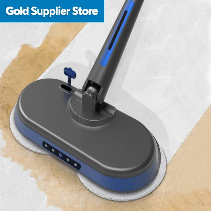Cordless electric mop brushes, automatic dual spinning mop, multi functional electric mop