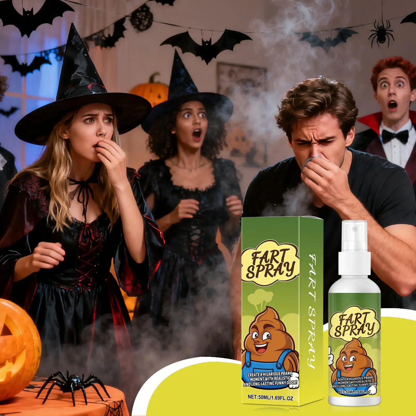 สเปรย์กลิ่นตัว 50 มล. ของเล่นแกล้งคน ตลกขบขัน สำหรับผู้ใหญ่และเด็ก ของเล่นเล่นตลก งานปาร์ตี้ ของเล่นแกล้งคน กลิ่นเหม็น แก๊สเหม็น ของเล่นแกล้งคน ตลกขบขัน