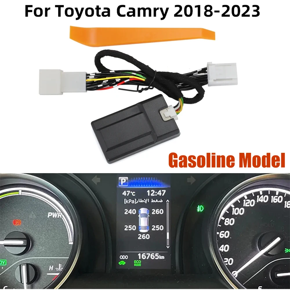 TPMS Tire Digital LCD Display Auto Security Alarm Tyre Pressure Monitor For Toyota Camry 2018-2023 RAV4 Corolla 2019-2023