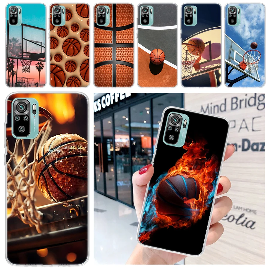 Basketball Basket Play Soft Phone Case for Xiaomi Redmi Note 13 12S 12 11S 11 10S 10 Pro Plus 11E 11T 9 9S 8 5G Print Cover Capa