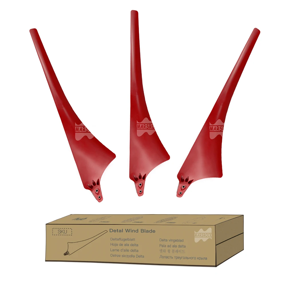 Imagem -06 - Lâmina de Turbina Eólica de Fibra de Carbono Gerador Eólico Delta Wing Alta Resistência Nylon Faça Você Mesmo 630 mm