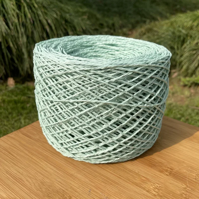 280m Raffia Yarn Paper Grass Cotton for Knitting and Crochet Diy Straw Hat Bag Slippers Weave medium thick Thread summer 150g