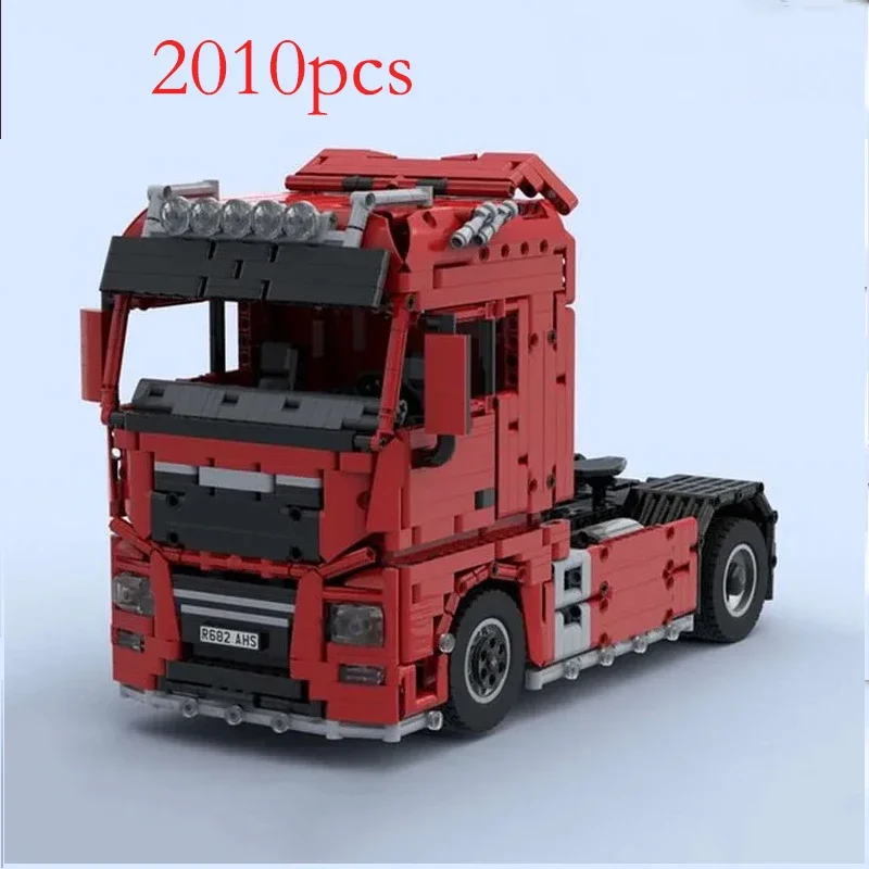 

MOC-55491 Remote Control Semi-tractor Power Function Truck Building Blocks Toy DIY Christmas Gift Remote Control Power