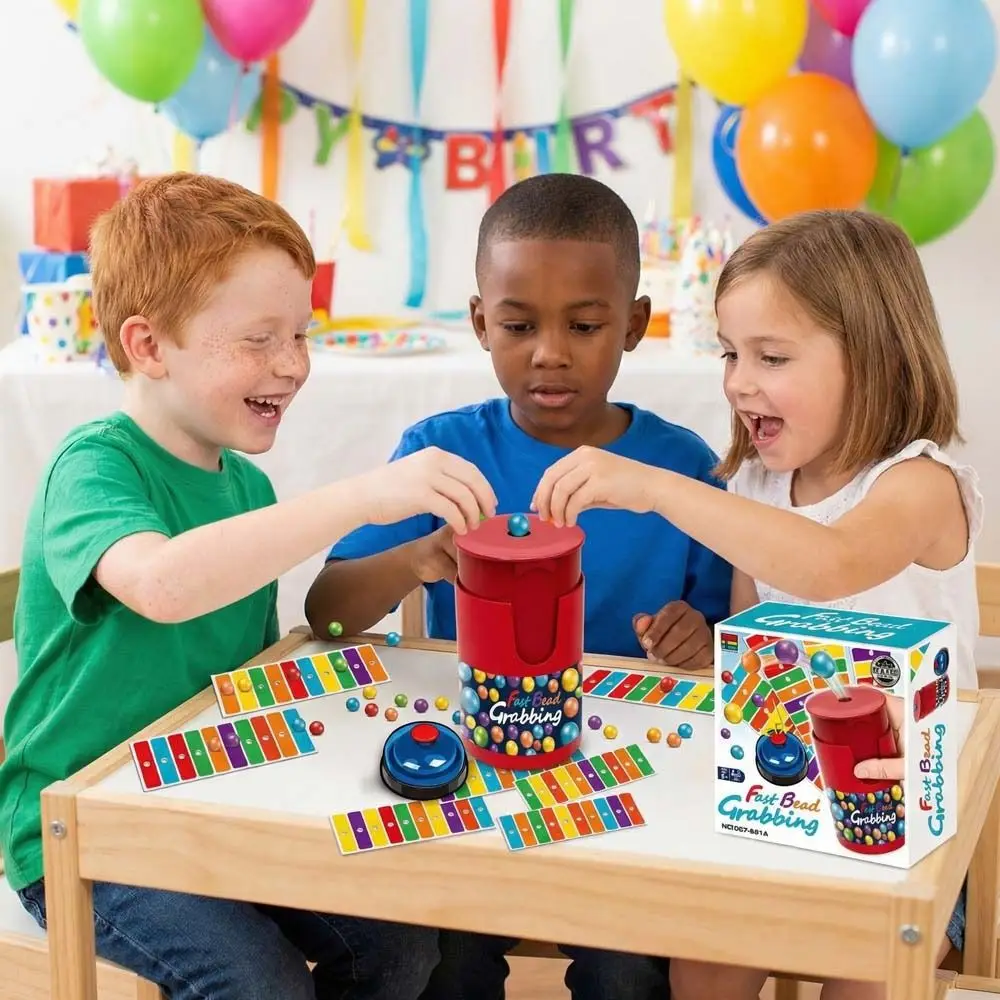 Fast Bead Grabbing Bead Grabbing Board Game Colorful Ball Two Players Match Strategy Games Fun Match Color Exciting Bells