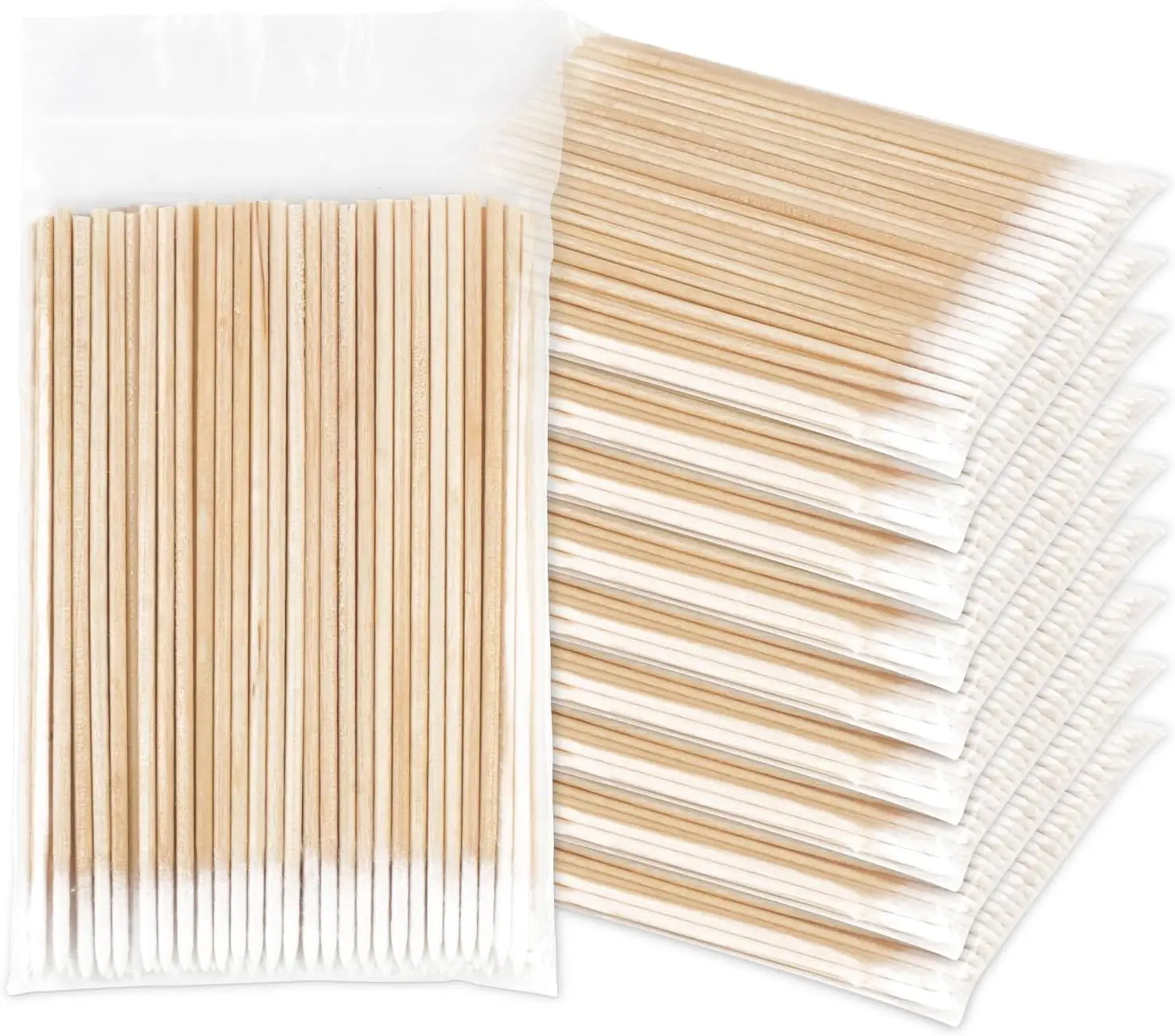 

Pointed Tip Microblading Cotton Swabs, 1000pcs Wood Stick Cotton Tipped Applicator for Tattoo Permanent Supplies