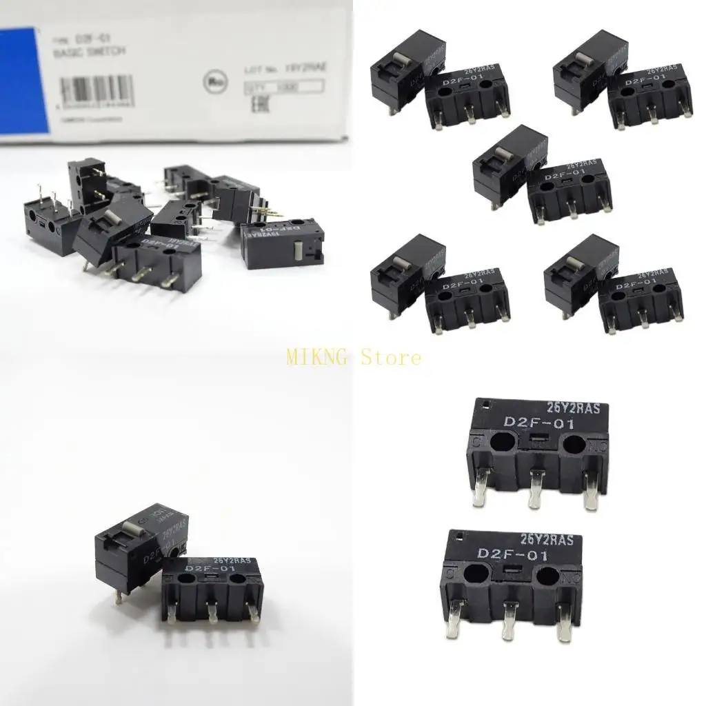 

D2F-01 Hot Plug Mouse Micro Switch Button Japan Dot Gold Alloy Limit Switch best sale