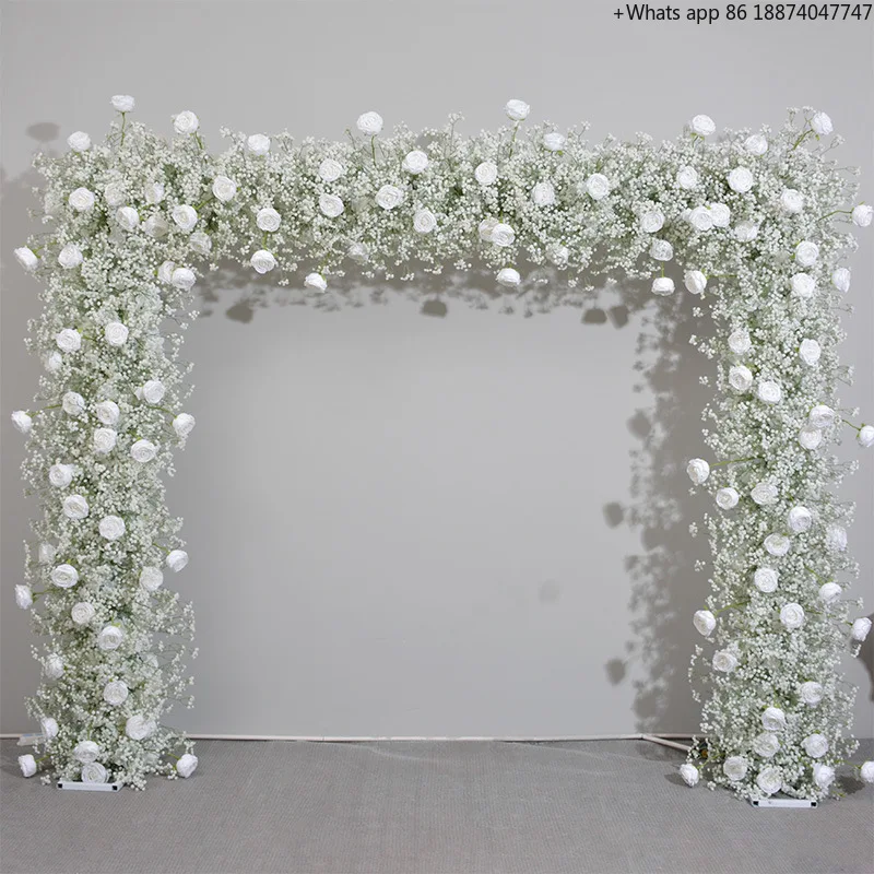 

Vv151 Wedding Supplies 2*2m Latex Babysbreath Decorative Arch Wedding Backdrop For Wedding Home Event Garden Decoration