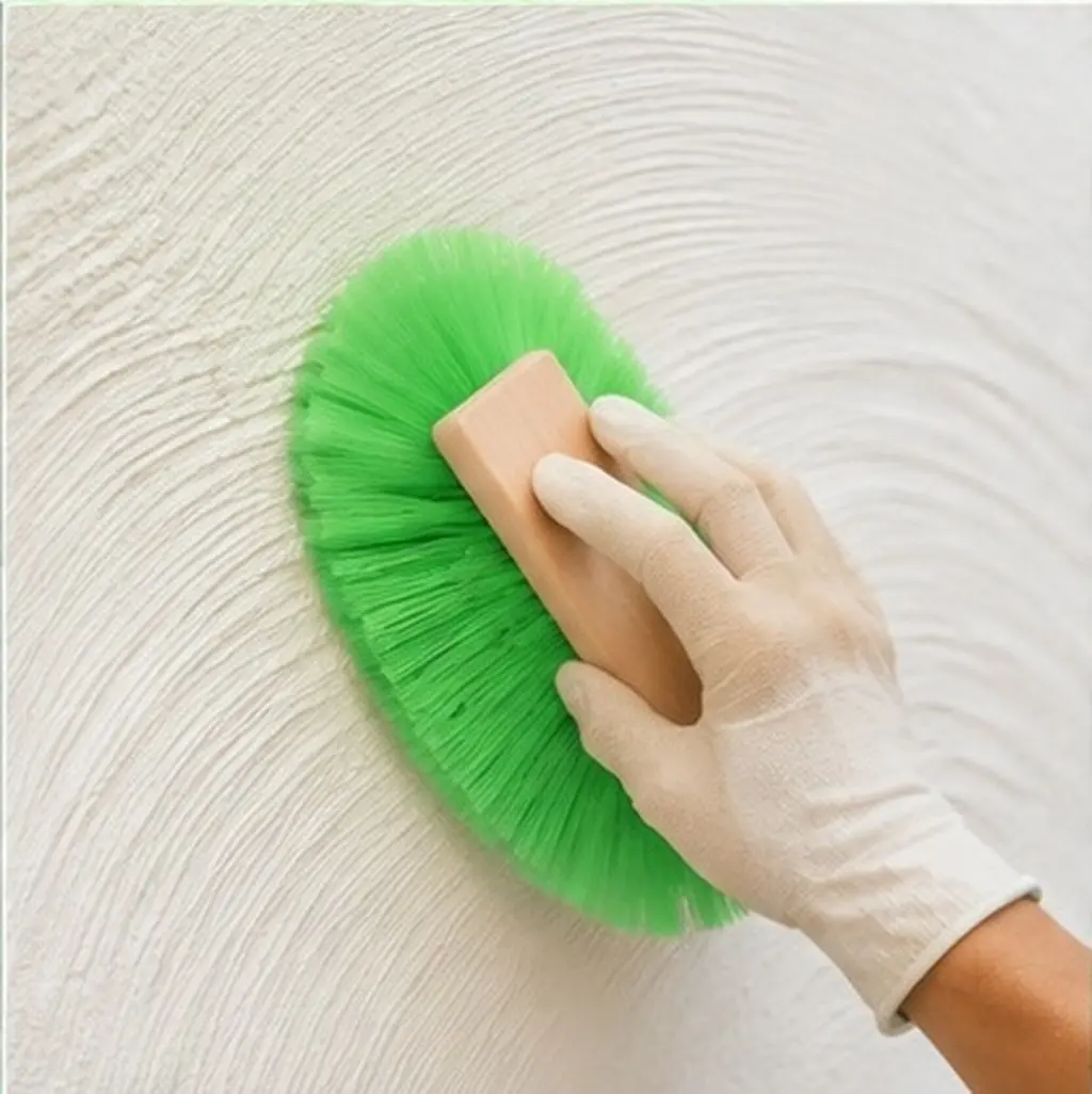Ceiling Texture Tool for Wall Painting – Drywall Brush with Synthetic Bristles & Wood Handle for Art Students