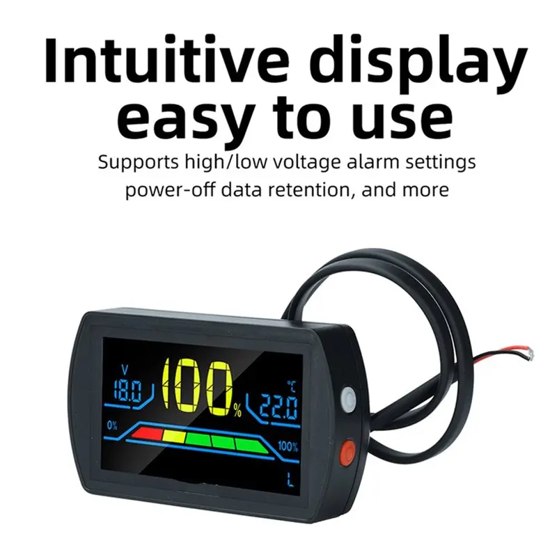 【Big Deal】DC 7- 100V 2 Wire Digital Voltmeter Universal For Lithium Lifepo4 Battery Voltages Indicator Tester