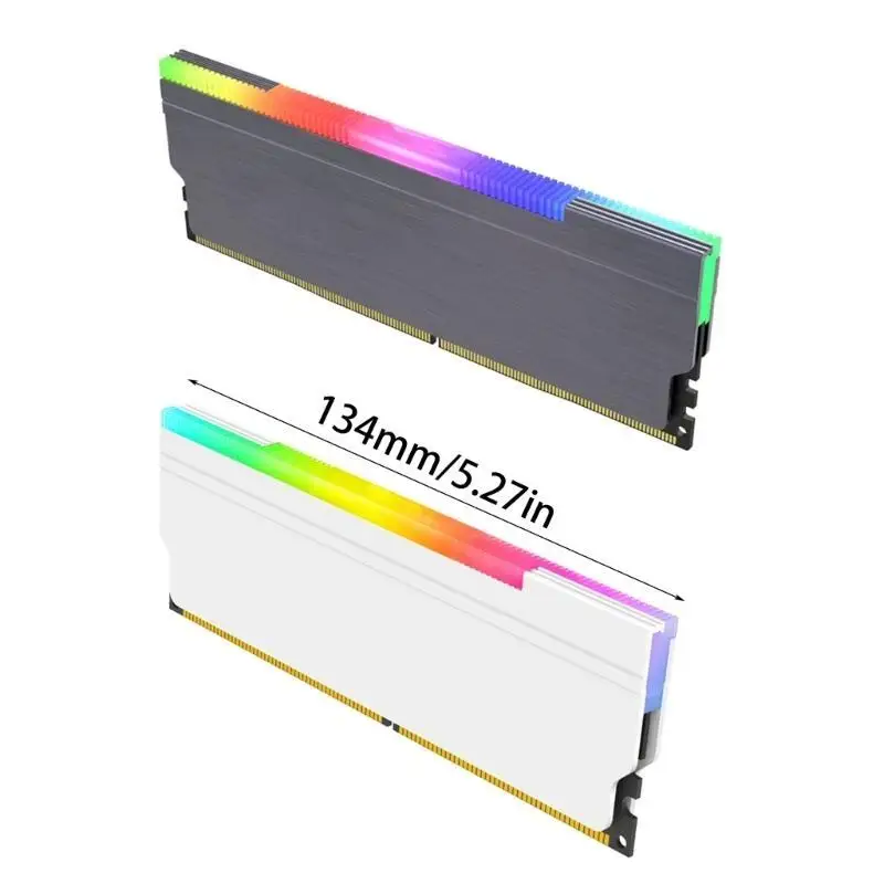 Picture 7: Y1UB Computer Memory Module Heat Sink, 5V 3Pin ARGB Light Synchronously Computer Case Decorations Radiator