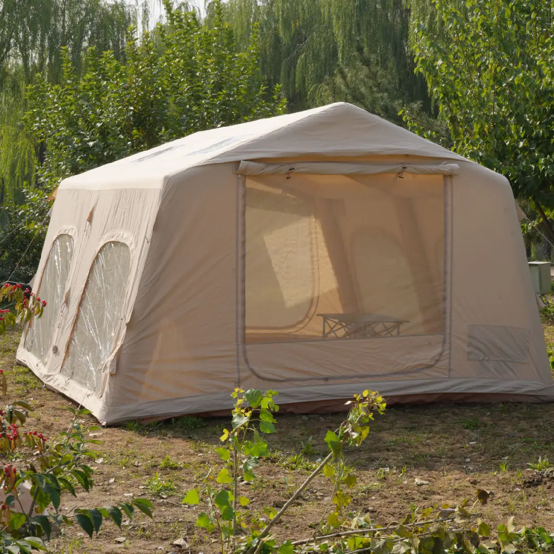 

Large Luxury 13.68㎡ Automatic Air Tent 4-8 Person Oxford Waterproof Inflatable Sunshade Cabin for Outdoor Portable Canvas